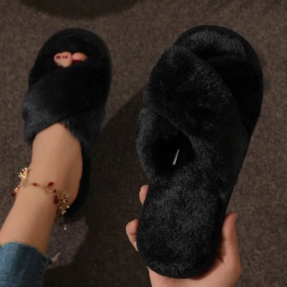 Warm Fluffy Fur Slippers