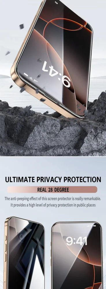 3-Pack Military-Grade Tempered Glass Screen Protectors for iPhone