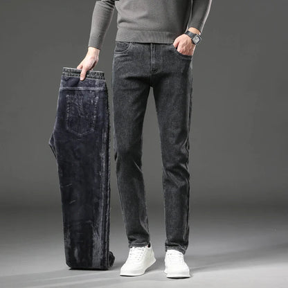 Men’s Winter Fleece-Lined Jeans