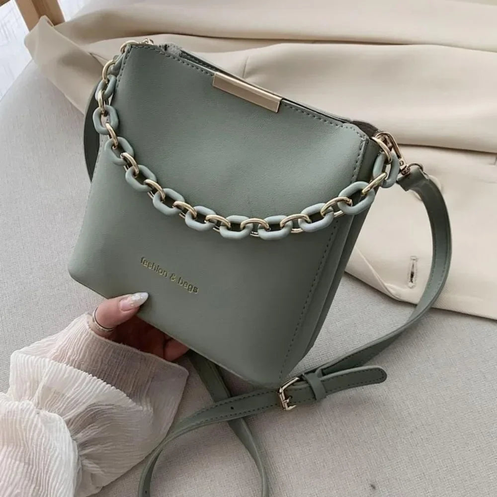 Women's Leather Chain Bag