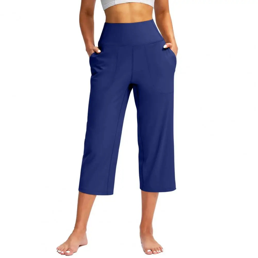 Women’s High Waist Wide-Leg Capris