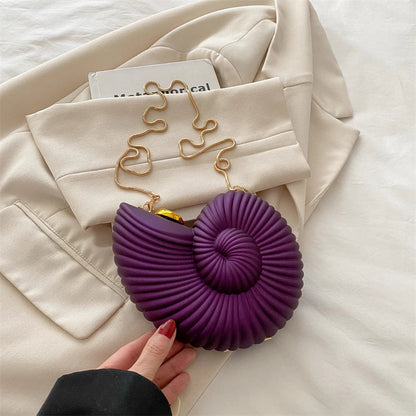 Gold Conch Crossbody Bag