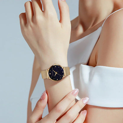 Rose Gold Rhinestone Women’s Watch