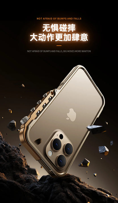 Luxury Aluminum Metal Bumper Frame for iPhone 15 & 16 Series