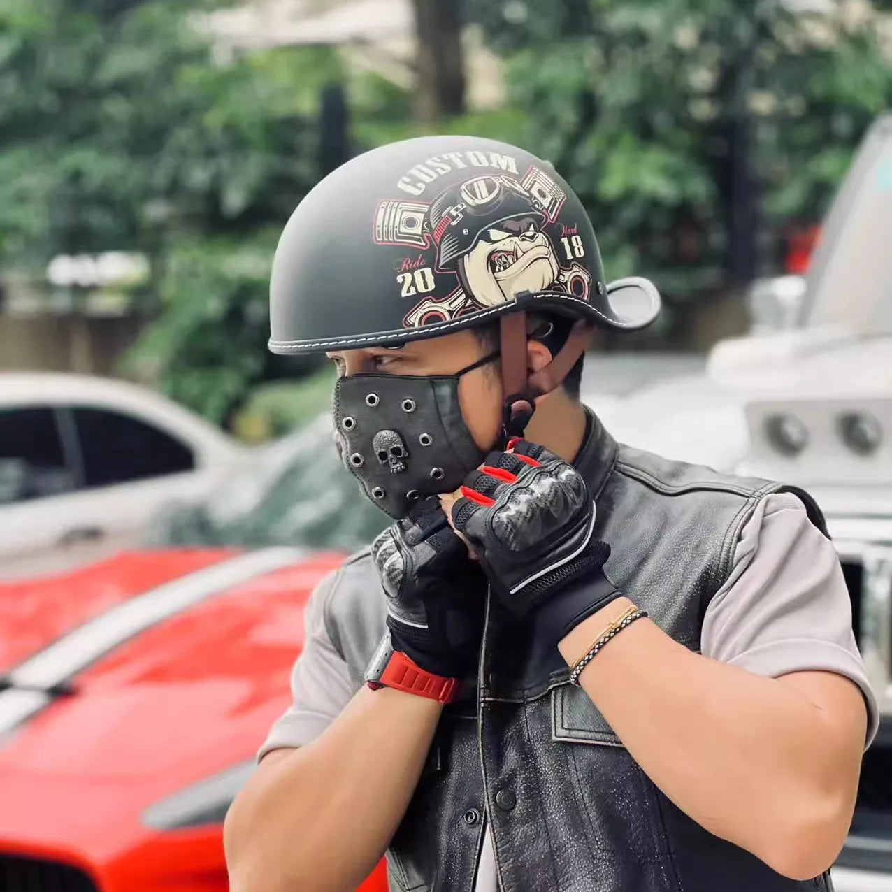 Unisex Retro Riding Helmet