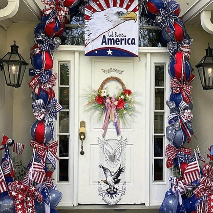American Flag Summer Wreath