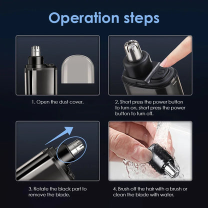 Rechargeable Electric Nose Hair Trimmer for Men & Women