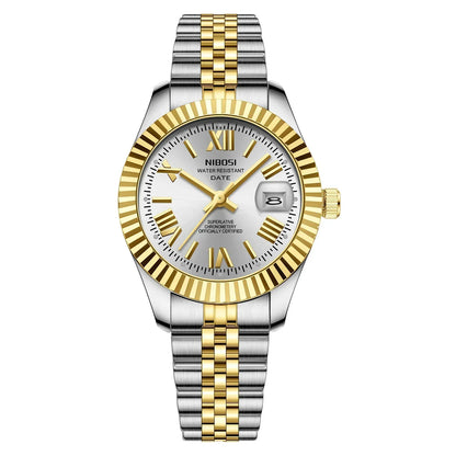 Elegant Gold Quartz Women’s Watch