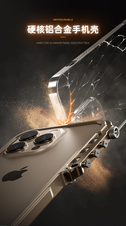 Luxury Aluminum Metal Bumper Frame for iPhone 15 & 16 Series