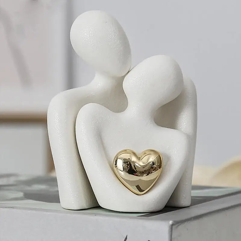 Nordic Couple Ceramic Statue