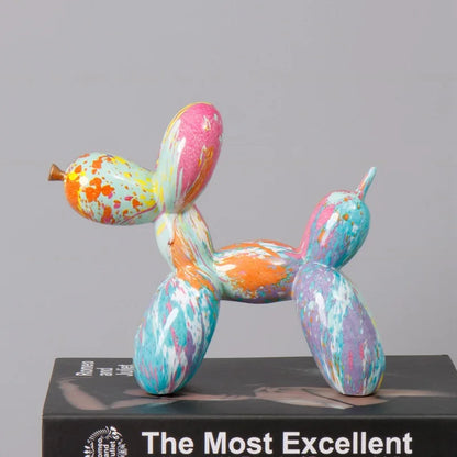 Exquisite Dog Figurine Sculpture
