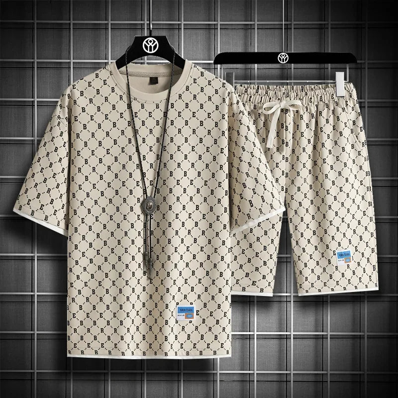 Men's Checkered Sports Set