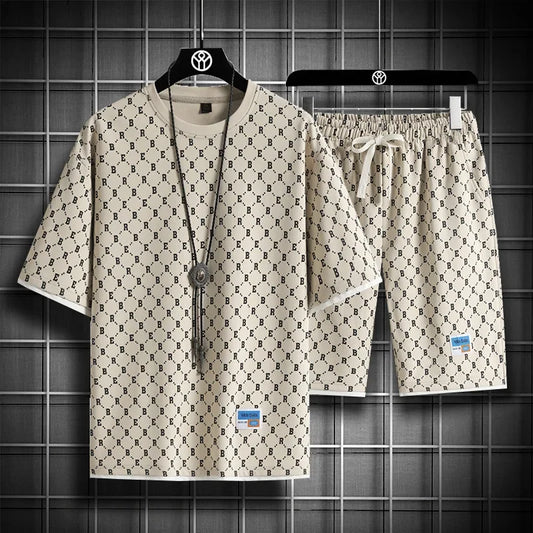 Men's Checkered Sports Set