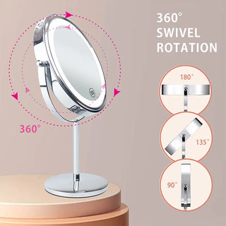 Magnifying LED Makeup Mirror