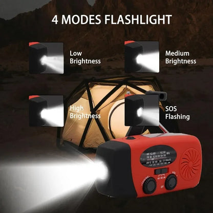 Hand Crank Emergency Radio with Power Bank