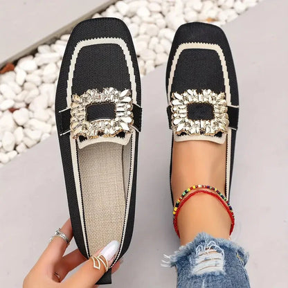 Women Comfortable Knitted Slip-on Shoes