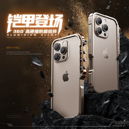 Luxury Aluminum Metal Bumper Frame for iPhone 15 & 16 Series
