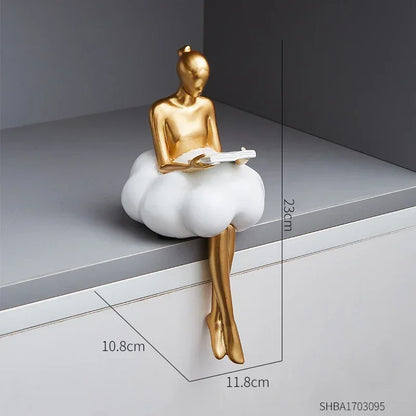 Golden Resin Decorative Figurine