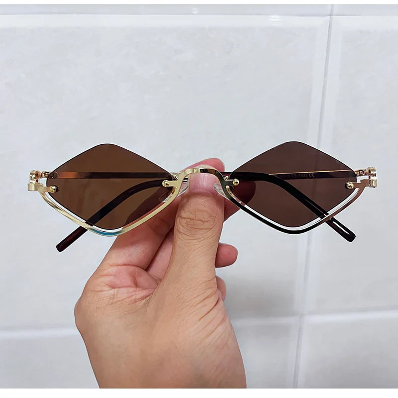 Luxury Polygonal Sunglasses Women