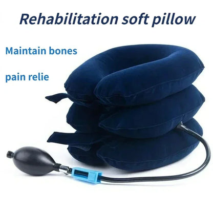 Inflatable Cervical Neck Traction Device Pillow