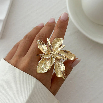 Punk Style Flower Ring