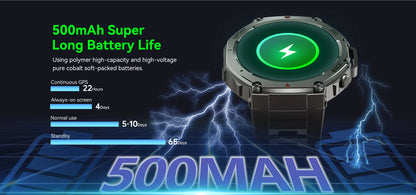 T-Rex 3 Military GPS Smartwatch – Rugged & Waterproof