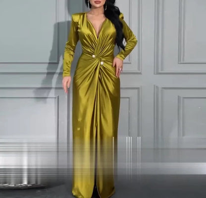 Elegant Autumn Evening Dress