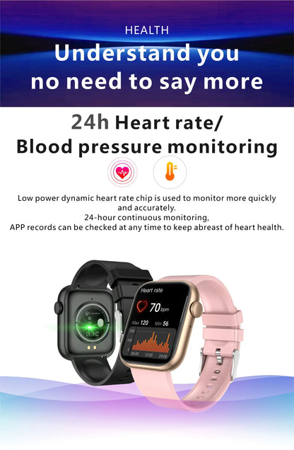 LIGE 2025 Smartwatch – Wireless Charging, Bluetooth Call, Fitness Tracker