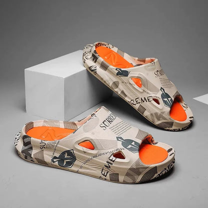 Men's Printed Summer Slides