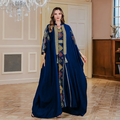 Open Kaftan Abaya Suit