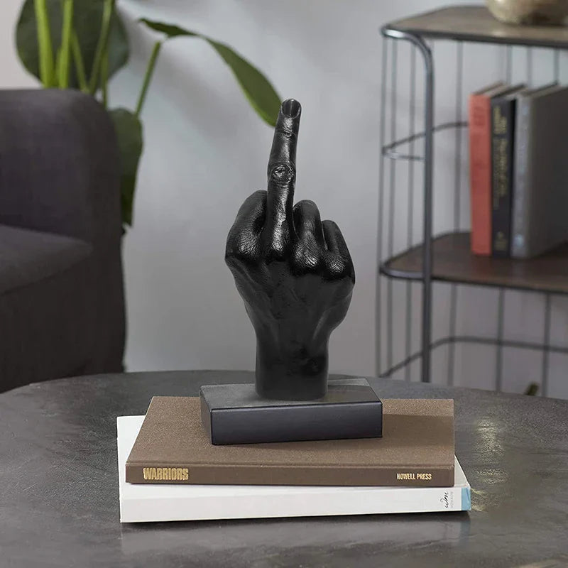 Resin Middle Finger Statue