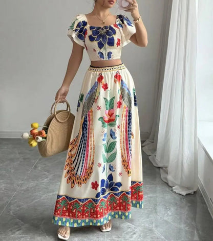 Women's Tropical Skirt Suit