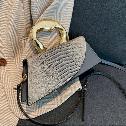 Designer Alligator Shoulder Bag