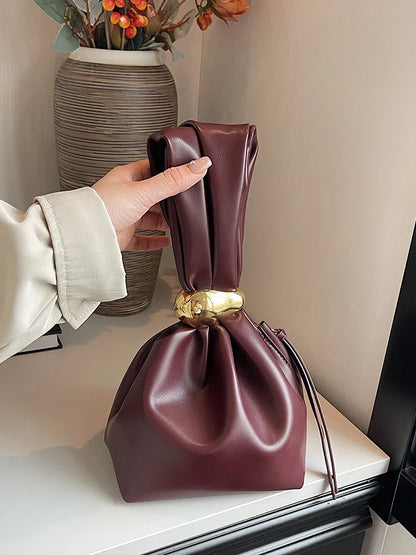 Personalized Soft Leather Clutch Bag