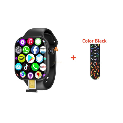 Luxury On-Wrist Smartphone | 1380mAh Battery | Fitness, Calls, Compass, SIM Support
