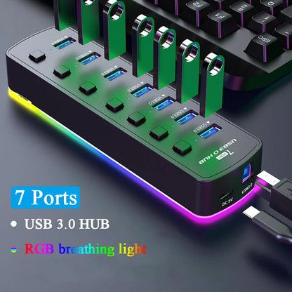 7-Port USB Hub