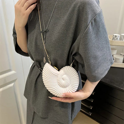 Gold Conch Crossbody Bag