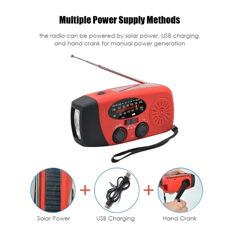 Hand Crank Emergency Radio with Power Bank