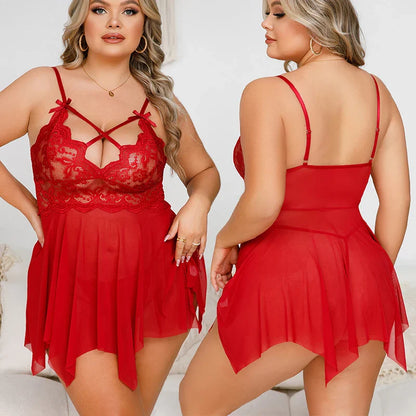 Plus Size Tulle Lingerie