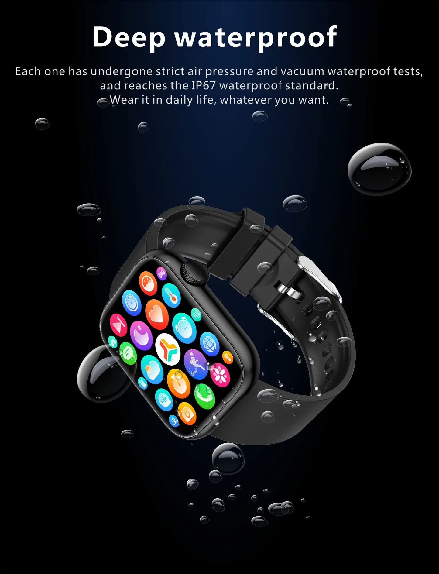 LIGE 2025 Smartwatch – Wireless Charging, Bluetooth Call, Fitness Tracker