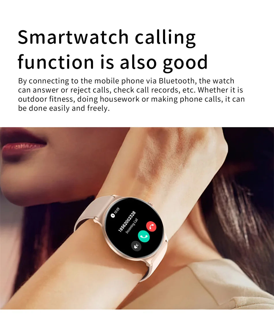 V89 AMOLED Smartwatch for Women – Slim, Stylish & Bluetooth Calling