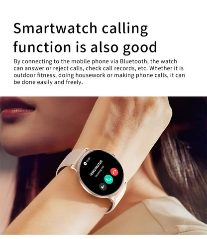 V89 AMOLED Smartwatch for Women – Slim, Stylish & Bluetooth Calling