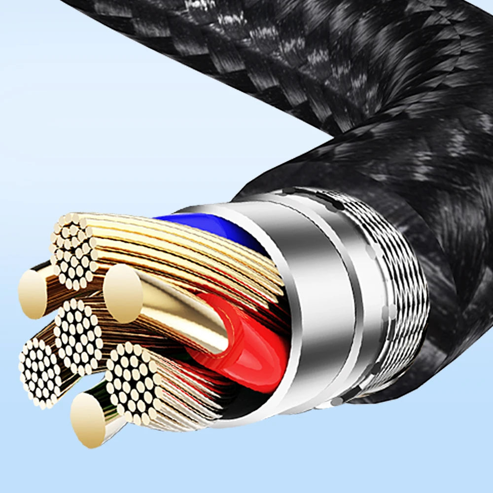 100W USB-C to USB-C Fast Charging Cable with 180° Rotating Connector