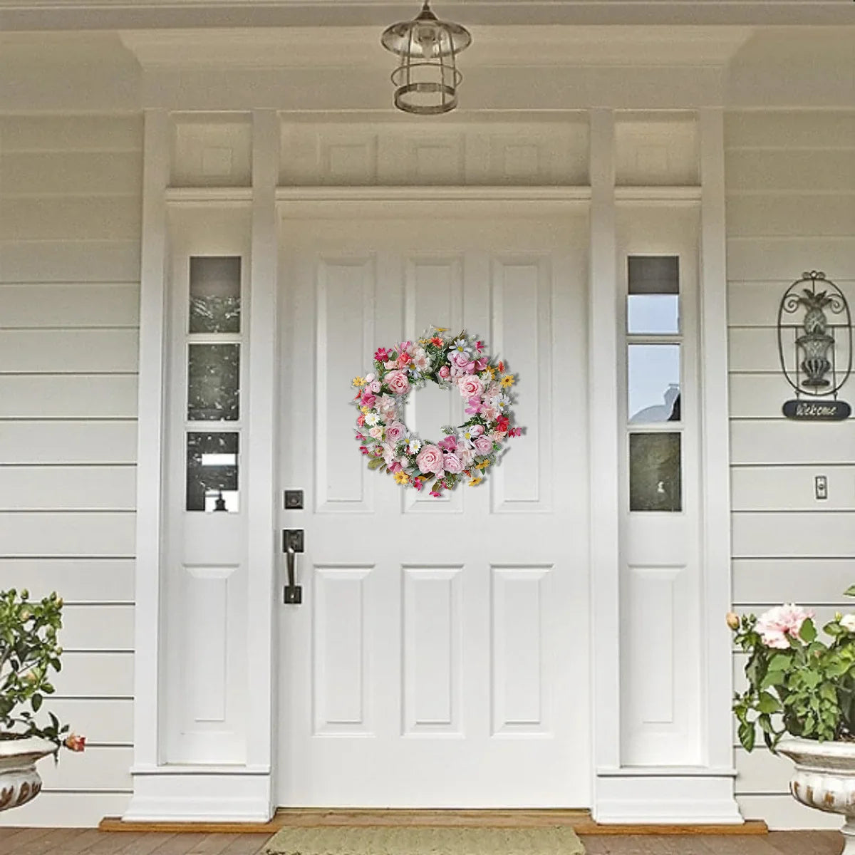 Spring Summer Flower Wreath