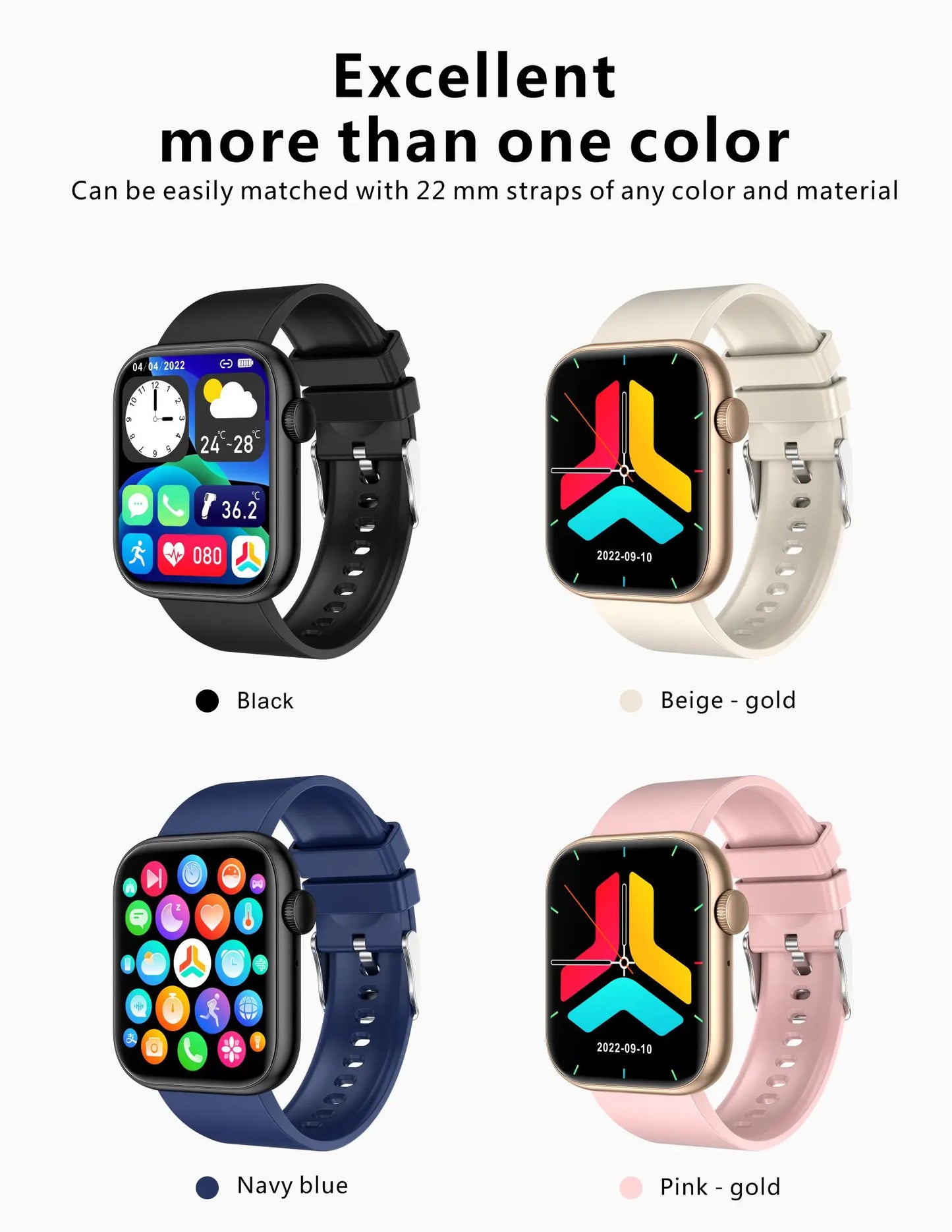 LIGE 2025 Smartwatch – Wireless Charging, Bluetooth Call, Fitness Tracker