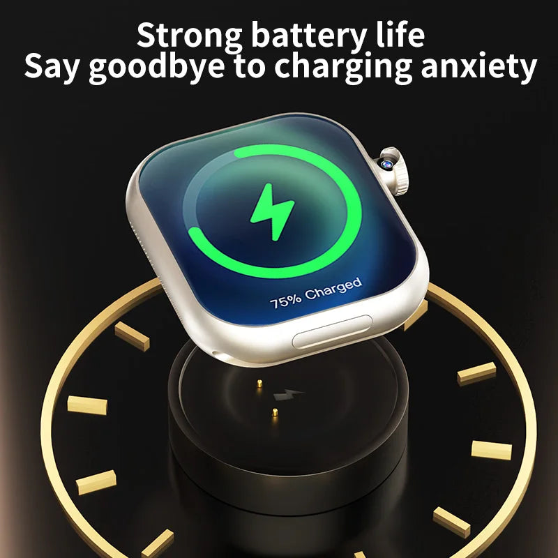 Luxury On-Wrist Smartphone | 1380mAh Battery | Fitness, Calls, Compass, SIM Support