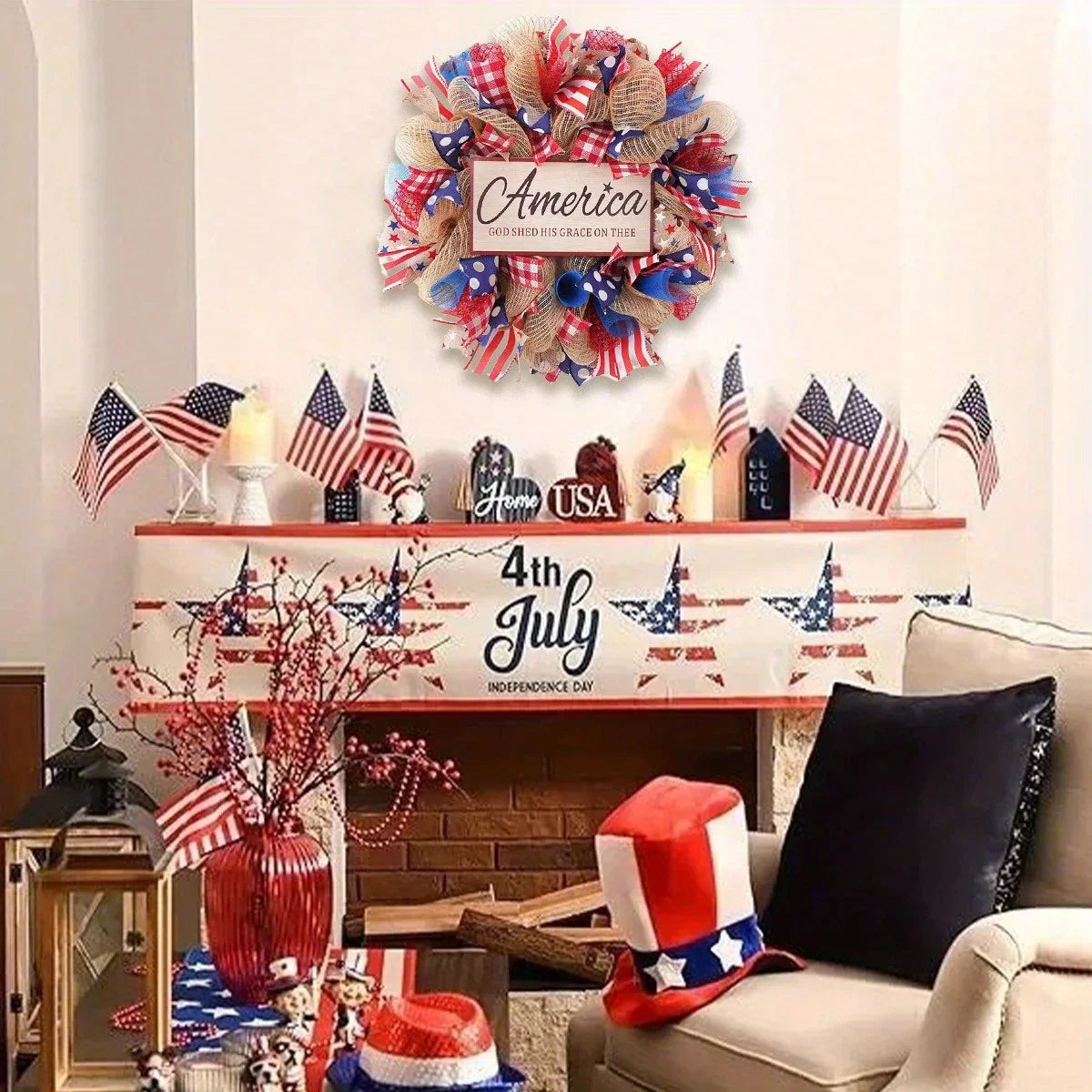 4th of July Wreath