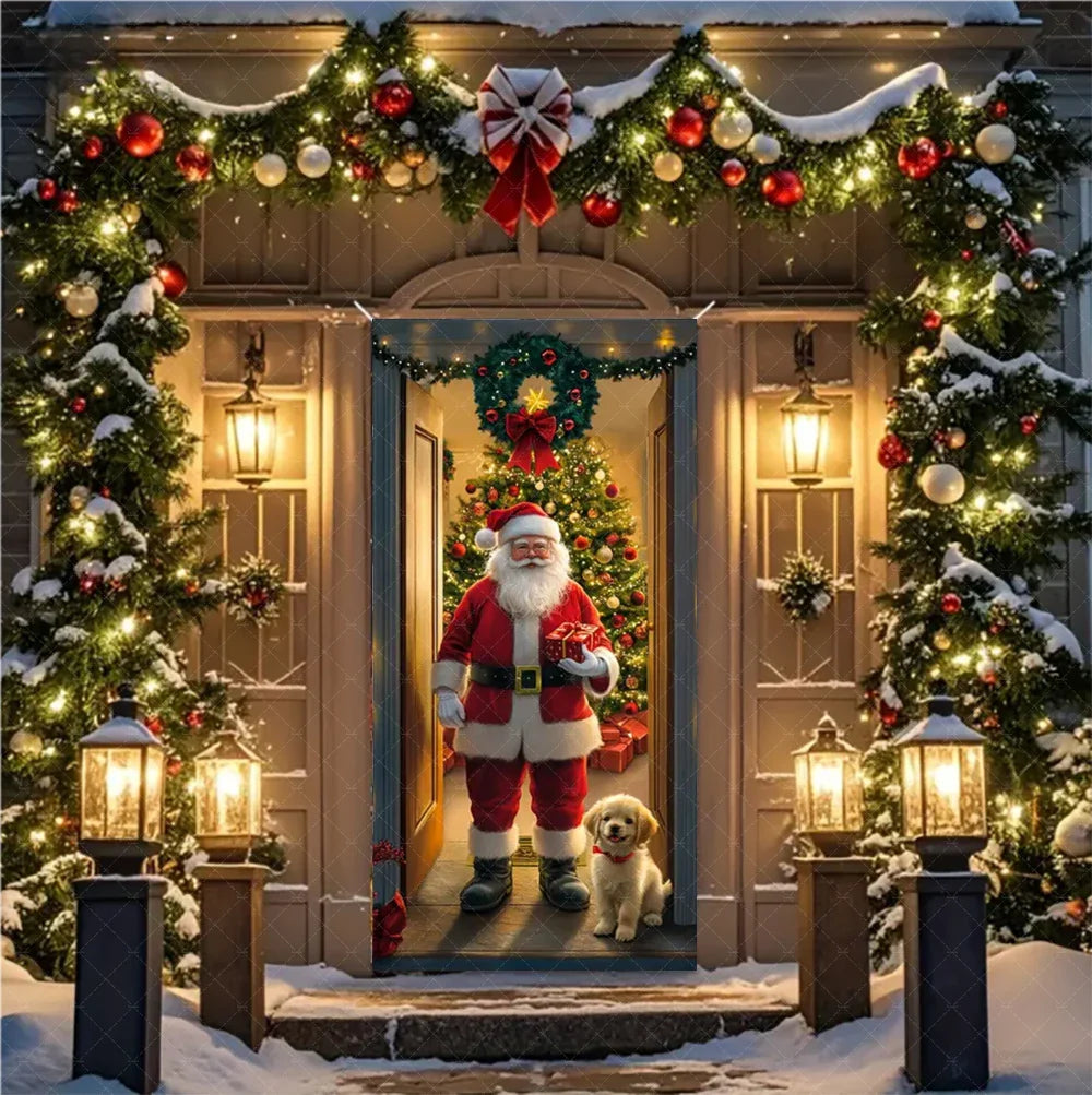 Christmas Santa Door Banner