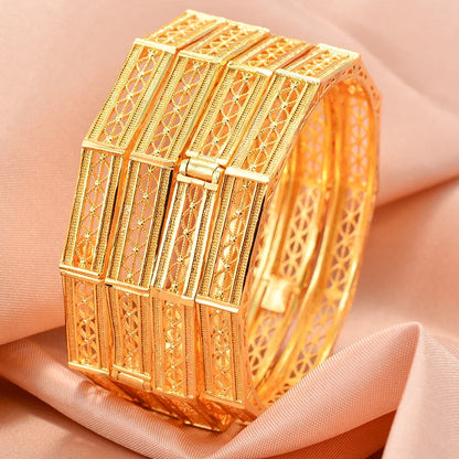 Gold Plated Bridal Bangle Bracelet