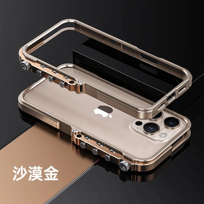 Luxury Aluminum Metal Bumper Frame for iPhone 15 & 16 Series